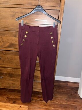 White House Black Market Wine-Colored Pants